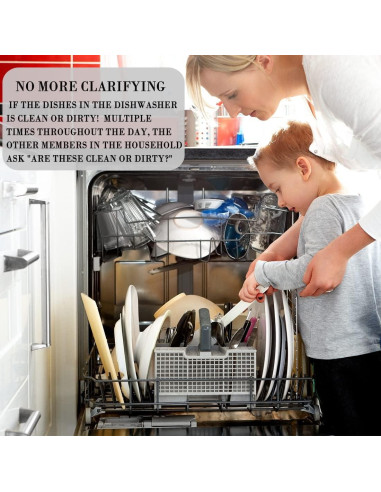 Imán Limpio Sucio DBlosp para Lavavajillas Reversible 10 cm