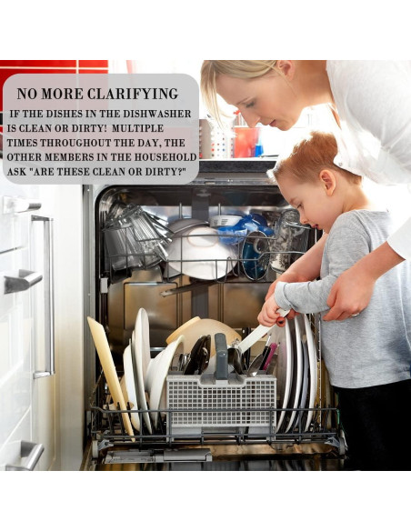 Imán Limpio Sucio DBlosp para Lavavajillas Reversible 10 cm