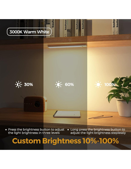 Paquete de 3 Luces Bajo Gabinete DEALGADGETS 32 LED Recargables