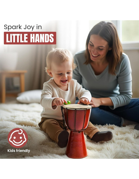 Tambor Djembe BND TOP 10.67x20.32 cm Piel de Cabra