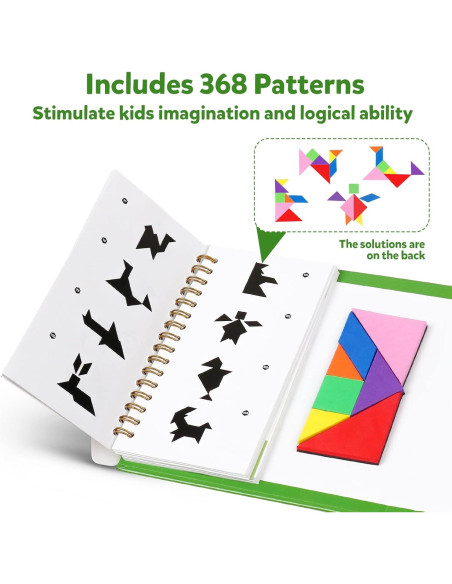 Juego de Rompecabezas Tangram Magnético Kizh - 14 Piezas