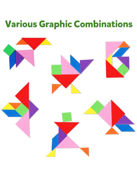 Juego de Rompecabezas Tangram Magnético Kizh - 14 Piezas