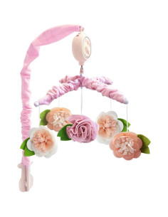 Móvil Musical Floral para Cuna QIMIAO 12 Canciones Rosa 2
