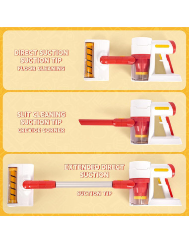 Juego de Limpieza Infantil GKKBSJ con Aspiradora y Escoba