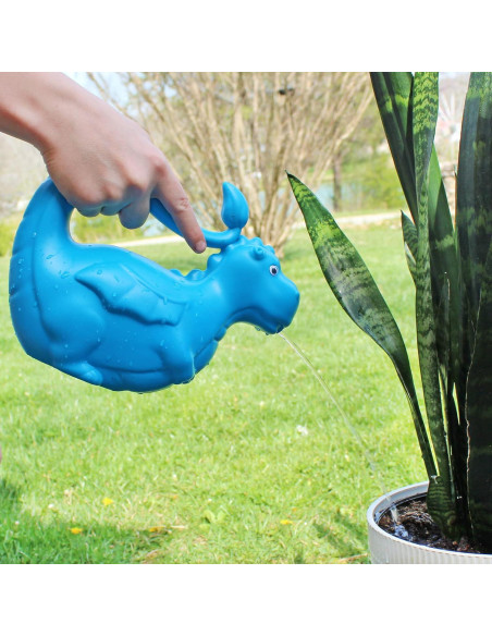 Regadera Infantil Dragón Azul Esterno 0.95L para Jardinería