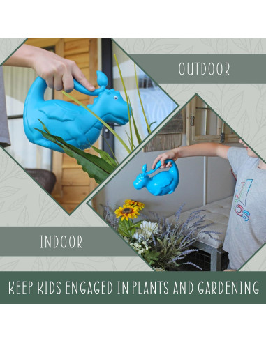 Regadera Infantil Dragón Azul Esterno 0.95L para Jardinería