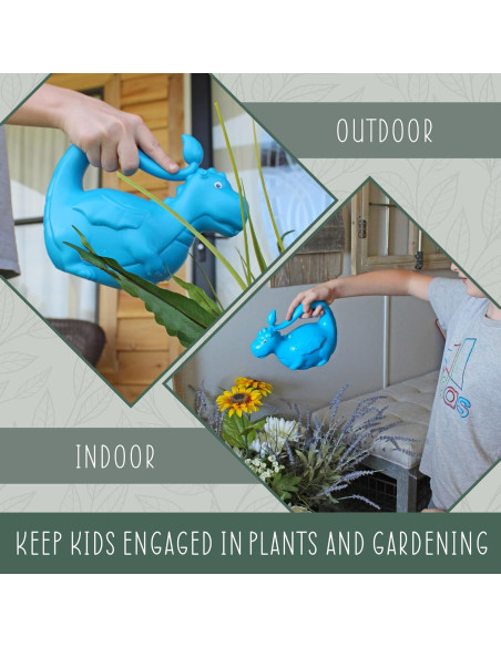 Regadera Infantil Dragón Azul Esterno 0.95L para Jardinería