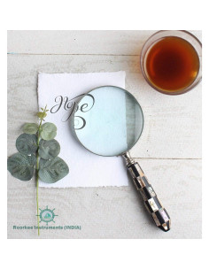 Lupa de Mano 10x Roorkee Instruments con Mango de Latón 22.86 cm 2