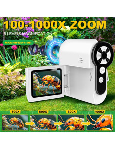 Microscopio Digital Laradola para Niños 1000X Aumento STEM 2