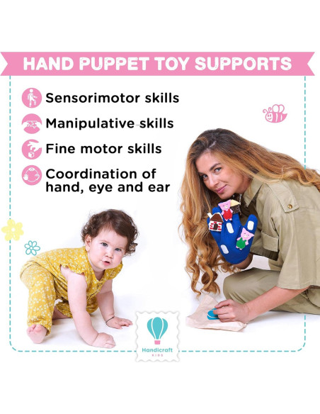 Juego de 14 Marionetas de Mano Handicraft para Niños