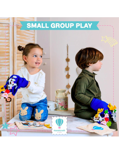 Juego de 14 Marionetas de Mano Handicraft para Niños