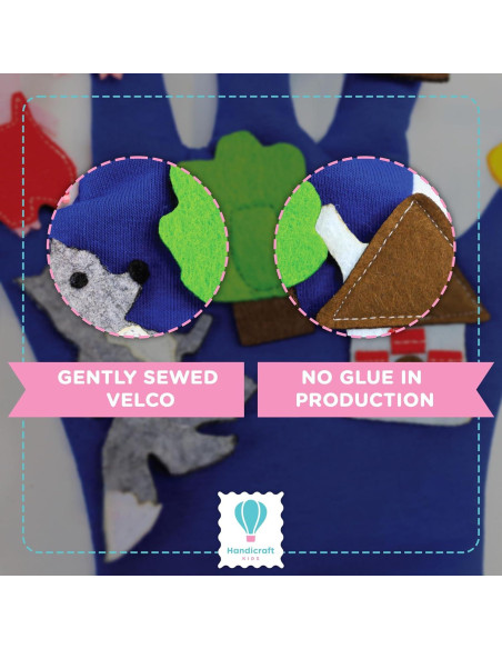 Juego de 14 Marionetas de Mano Handicraft para Niños