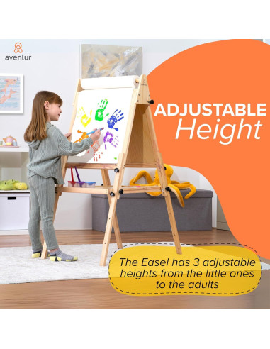 Caballete Ajustable Avenlur de Madera Plegable para Niños