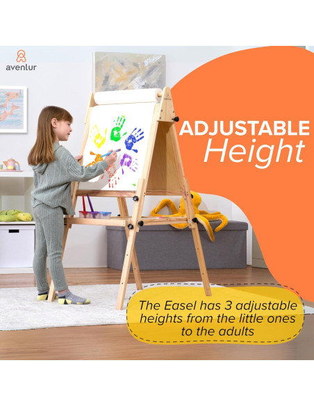 Caballete Ajustable Avenlur de Madera Plegable para Niños