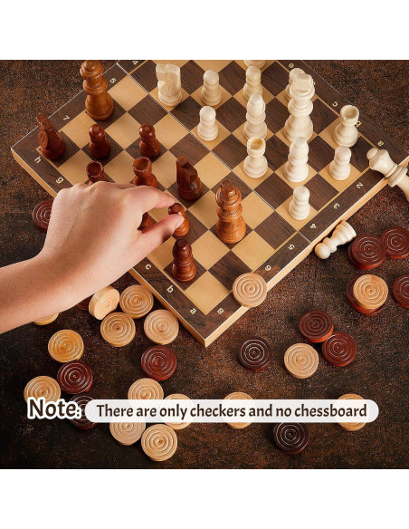 Juego de Ajedrez Clásico 56 Piezas de Madera Skylety