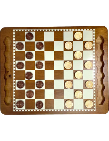 Juego de Damas de Madera Regal Games 24 Piezas 39.37x31.75 cm