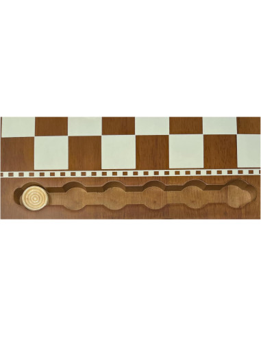 Juego de Damas de Madera Regal Games 24 Piezas 39.37x31.75 cm