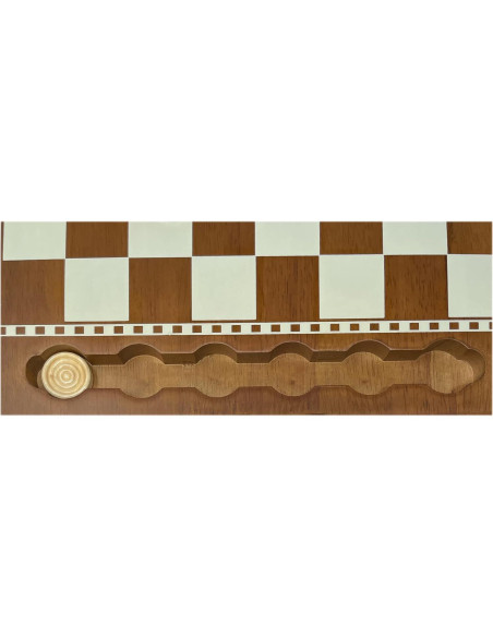 Juego de Damas de Madera Regal Games 24 Piezas 39.37x31.75 cm