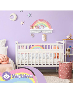 Estante Arcoíris Garybank con 4 Ganchos - Decoración Infantil 2