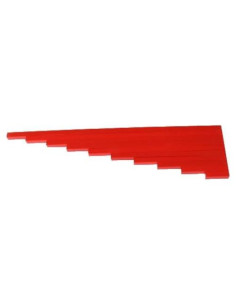 Barras Rojas Montessori Elite 10 Piezas 10cm a 1m