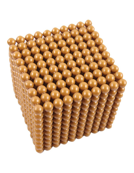Cuentas Matemáticas Doradas Montessori 1000 Piezas - YunHe
