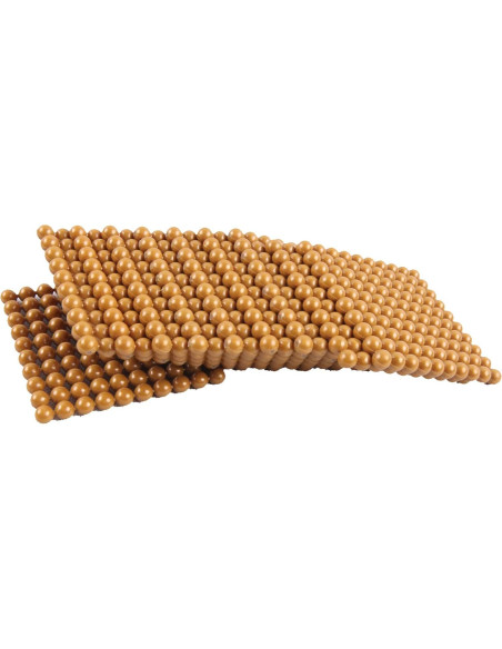 Cuentas Matemáticas Doradas Montessori 1000 Piezas - YunHe