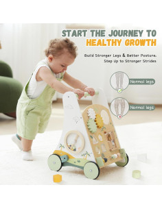 Andador de Madera Montessori Selva para Bebés 1-3 Años 2