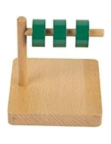 Discos Montessori Adena Dowel Horizontal para Bebés 12-18 Meses