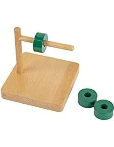 Discos Montessori Adena Dowel Horizontal para Bebés 12-18 Meses