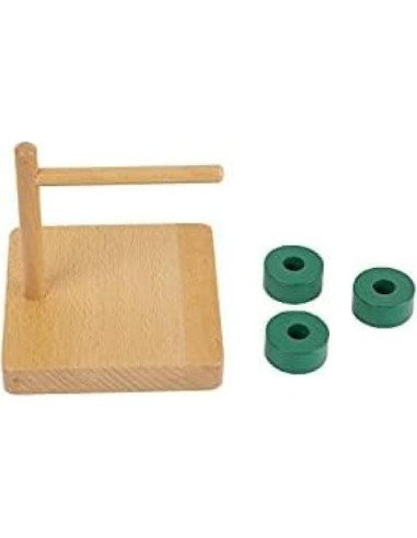 Discos Montessori Adena Dowel Horizontal para Bebés 12-18 Meses