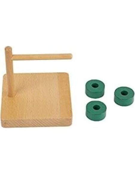 Discos Montessori Adena Dowel Horizontal para Bebés 12-18 Meses