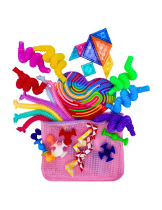 Juego de Juguetes Antiestrés para Niños 31 Piezas Rosa