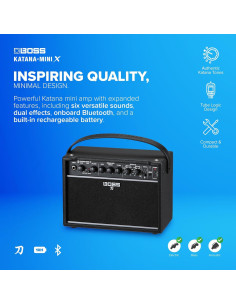 Amplificador BOSS Katana-Mini X 10W Bluetooth para guitarra 2