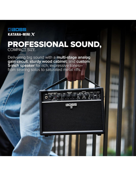 Amplificador BOSS Katana-Mini X 10W Bluetooth para guitarra