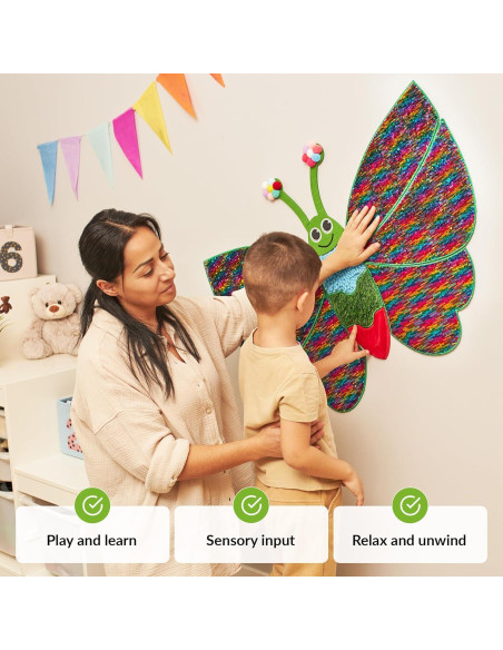 Panel Sensorial de Pared Odoxia Mariposa 70x100 cm para Niños