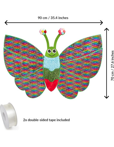 Panel Sensorial de Pared Odoxia Mariposa 70x100 cm para Niños