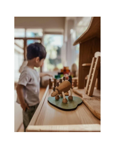 Juguetes de Madera Anamalz Dinosaurios Posables Set de 6