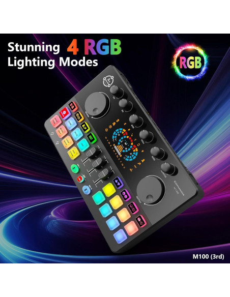 Paquete de Podcast para 2 con Mezclador DJ COMMANDER M100