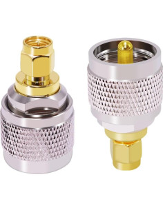 Adaptador Coaxial SMA Macho a UHF Macho CNARIO 2PCS 2