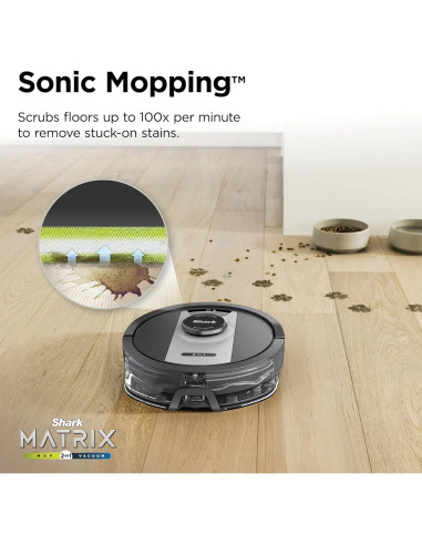 Aspiradora Robot Shark RV2400WD 2 en 1 con Trapeado Sonic