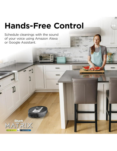 Aspiradora Robot Shark RV2400WD 2 en 1 con Trapeado Sonic