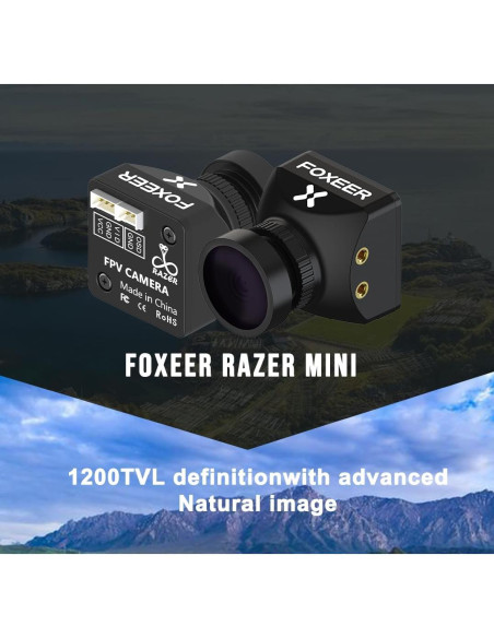Cámara FPV Razer Mini 1200TVL CMOS 1/3" 22x22mm Ultra Ligera