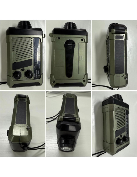 Radio Meteorológica de Emergencia Rui Hua P96 AM FM Carga Solar