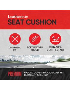 Fundas de Asiento Motor Trend MTSC-422 Gris Acolchadas 2