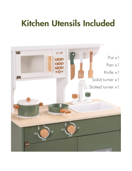 Cocina de Juguete de Madera ROBOTIME con Dispensador de Hielo
