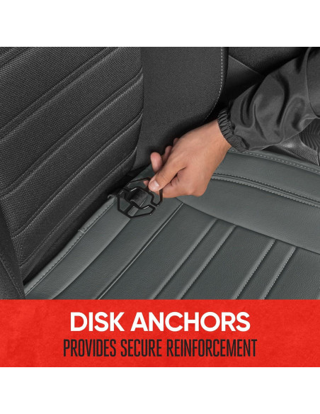 Fundas de Asiento Motor Trend MTSC-422 Gris Acolchadas