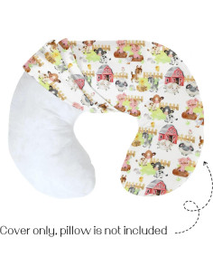 Funda de Almohada de Lactancia HawSkgFub Granja 55.88x45.72 cm 2
