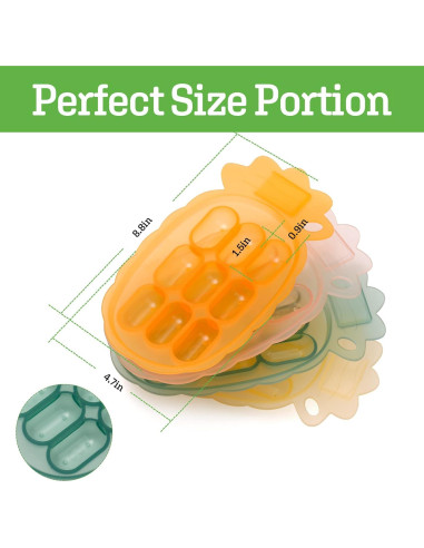 Bandeja de congelador de silicona Haakaa para bebés - Libre de BPA