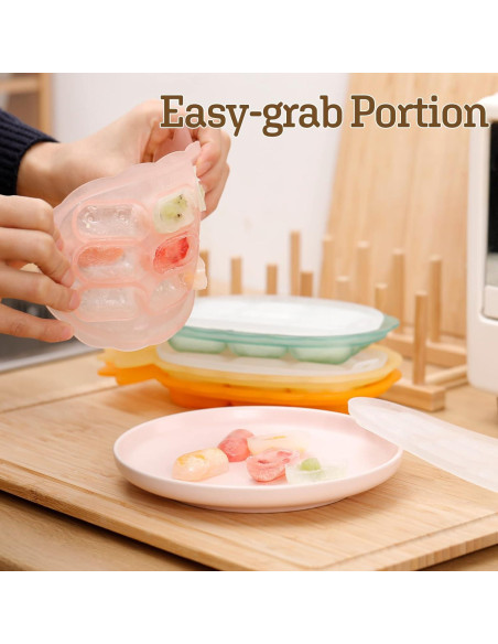 Bandeja de congelador de silicona Haakaa para bebés - Libre de BPA