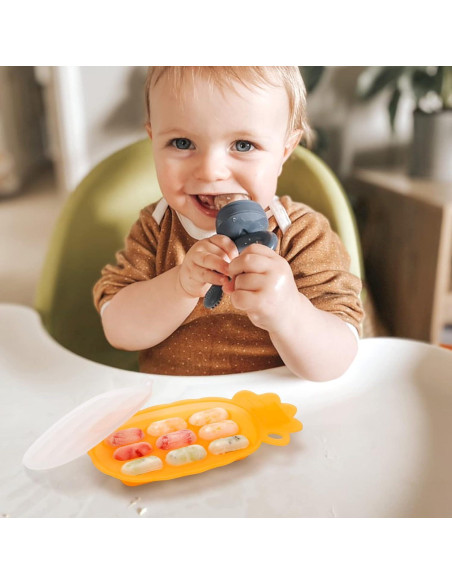Bandeja de congelador de silicona Haakaa para bebés - Libre de BPA